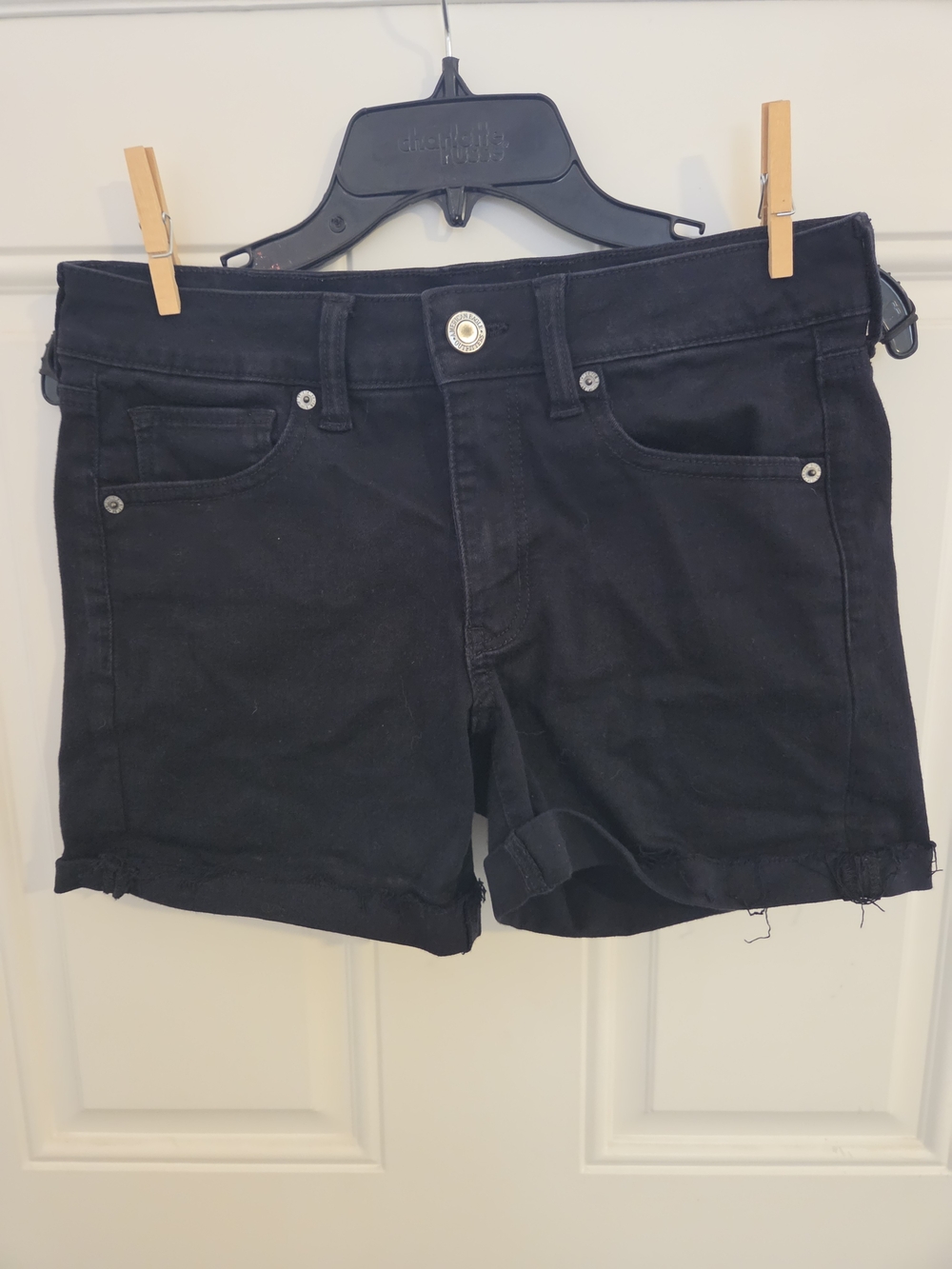 American Eagle Black Women's Casual Denim Shorts
